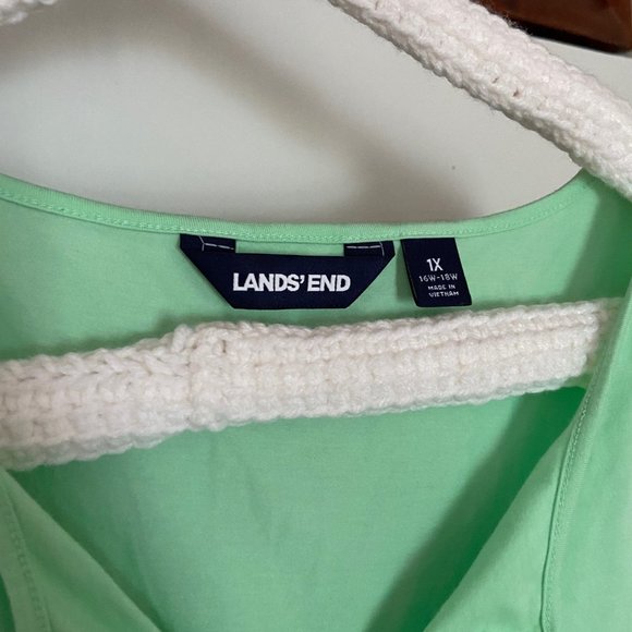 Lands' End shirt in mint green - Picture 3 of 5